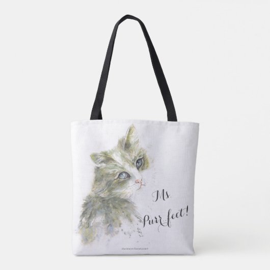 Tasche - Frau Purr.fect! (Rückseite)