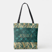 Tasche für aquamarines und Gold-Design (Rückseite)