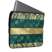 Tasche für aquamarines und Gold-Design (Vorne Rechts)