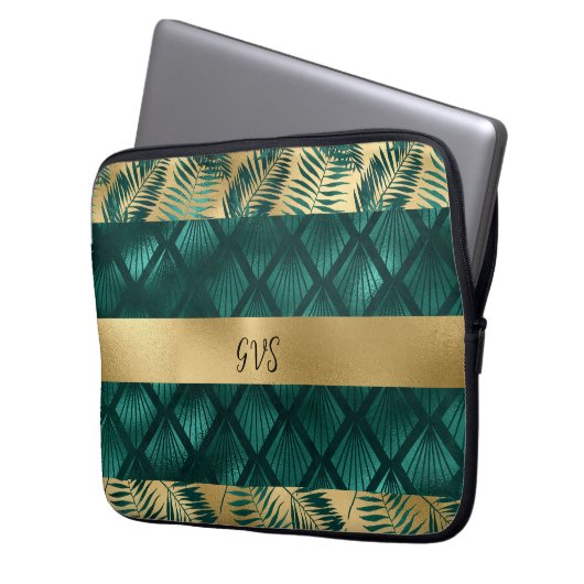 Tasche für aquamarines und Gold-Design (Vorderseite Links)