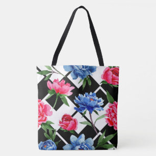 Tasche für blaues Floral-Wasser