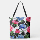 Tasche für blaues Floral-Wasser (Rückseite)