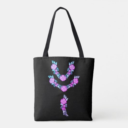 Tasche für Blumenmuster (Rückseite)