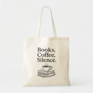 Tasche für Bücher- und Kaffeeliebhaber