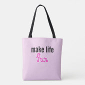 Tasche für das Leben (Rückseite)