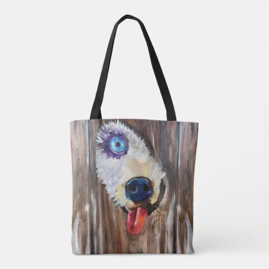 Tasche für den Transport von Hunden mit Alaskan (Rückseite)