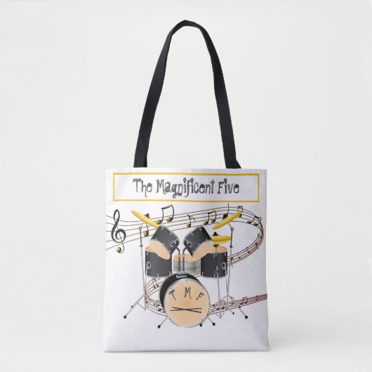 TASCHE für einen Drummer - Plus zwei Monogramme (Vorderseite)