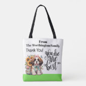 Tasche für wertvolle Lehrer - Siehe Zurück ... (Rückseite)