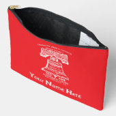 Tasche für Zubehör groß - Rot (personalisiert) (Offen)