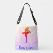 Tasche "Geboren zu tanzen" mit Studionamen und ihr (Vorderseite)