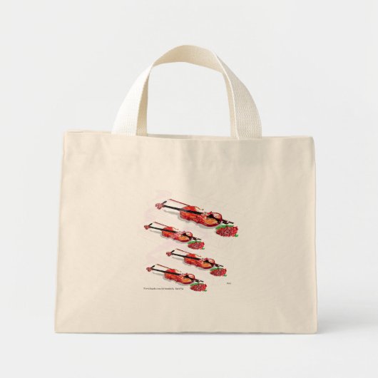 Tasche / Geige mit Rose (Vorne)