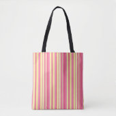 Tasche, gelb und rosa gestreift vertikal tasche (Vorderseite)