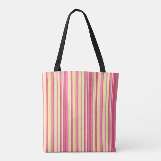 Tasche, gelb und rosa gestreift vertikal tasche (Rückseite)