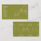 Tasche - Geschäft Visitenkarte (Vorne/Hinten)