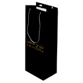 Tasche Geschenktüte Für Weinflaschen (Vorderseite Schrägansicht)