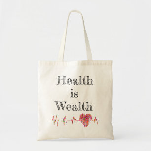 Tasche 'Gesundheit ist Reichtum'