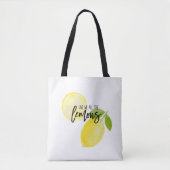 Tasche Gib mir alle Zitronen (Vorderseite)