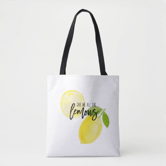 Tasche Gib mir alle Zitronen (Vorderseite)