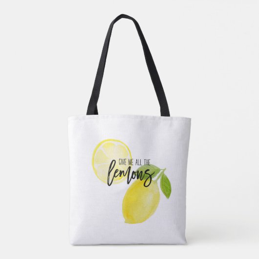 Tasche Gib mir alle Zitronen (Rückseite)