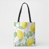 Tasche, glückliche gelbe Zitronen Tasche (Vorderseite)