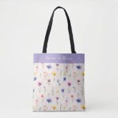 Tasche 'Go Out & Bloom Wildflower' personalisiert (Vorderseite)