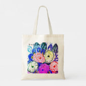 Tasche Green und Orange Rosas, (Rückseite)