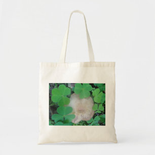 Tasche heller Pilz mit Kleeblattkranz