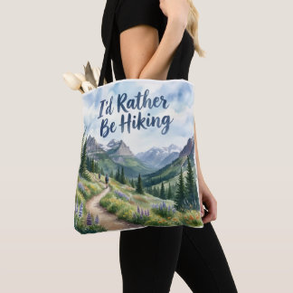 Tasche 'Ich würde lieber wandern sein'