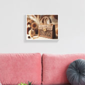 Tasche in Papier gequilt Effekt Wanddekor 2 Leinwanddruck (Insitu (Wohnzimmer))