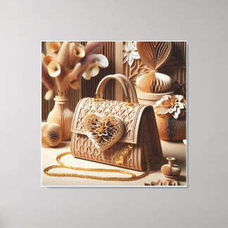 Tasche in Papier gequilt Effekt Wanddekor 2 Leinwanddruck