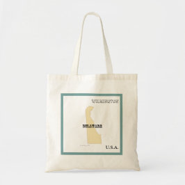 Tasche - Karte des US-Bundesstaates Delaware mit S