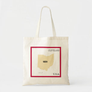 Tasche - Karte von Ohio mit Stadt