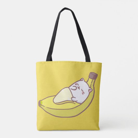Tasche Katze Banane (Rückseite)