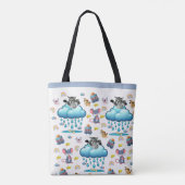 Tasche, Katze Hund Mäuse Regenbogen Fisch Tasche (Rückseite)