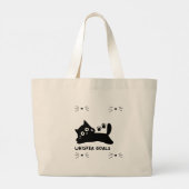Tasche - Katzen-Silhouette Whisker Goals (Rückseite)
