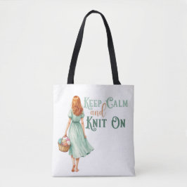 Tasche 'Keep Calm & Knit On'