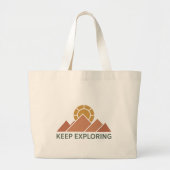 Tasche 'Keep Exploring Minimalist Mountain Nature' (Vorne)