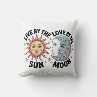 Tasche 'Lebe nach der Sonne, liebe nach dem Mond' Kissen