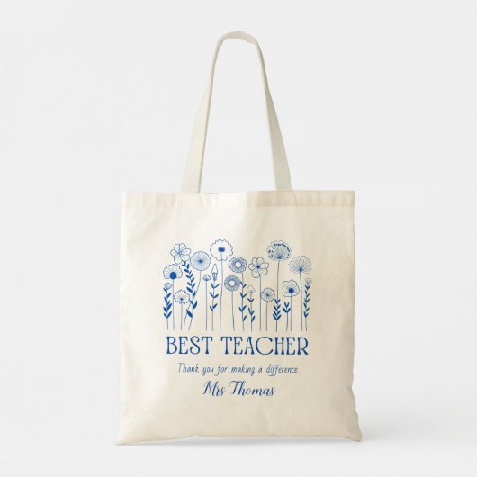 Tasche Lehrer für Geschenktüte (Rückseite)