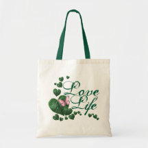 Tasche 'Liebe das Leben'