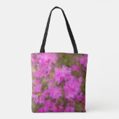 Tasche - Lila Wasserfarben-Rhododendren (Rückseite)