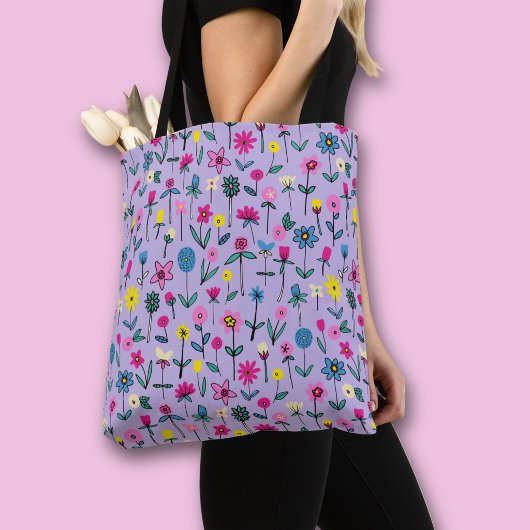 Tasche Lilac Flower Garden Shopping Bag