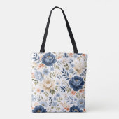 Tasche 'Midnight Bloom Timeless Floral Elegance' (Rückseite)