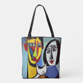 Tasche mit abstrakter Kunst (Rückseite)