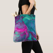 Tasche mit Acrylpour (Von Nahem)