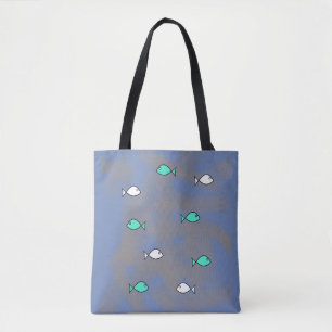 Tasche mit All-Over-Druck Funky Fish