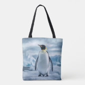 Tasche mit All-Over-Pinguin-Muster (Rückseite)