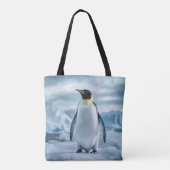 Tasche mit All-Over-Pinguin-Muster (Rückseite)