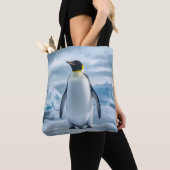 Tasche mit All-Over-Pinguin-Muster (Von Nahem)