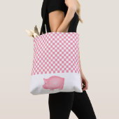 Tasche mit All-Over-Pink-Pig-Muster (Von Nahem)